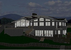 Dramatic Night Scenes are available for you. We utilize modern 3D rendering software, for your remodeling, home addition and new home project.